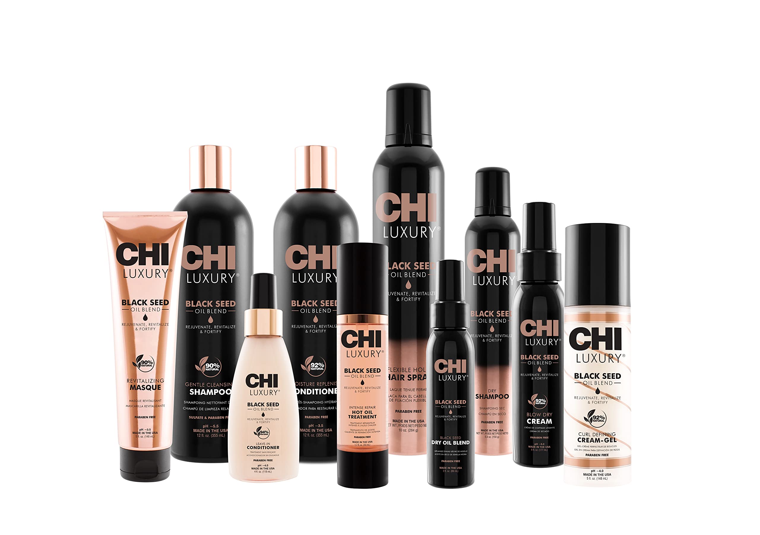 CHI Luxury Black Seed Intense Repair Hot Oil Treatment, 1.7 oz.